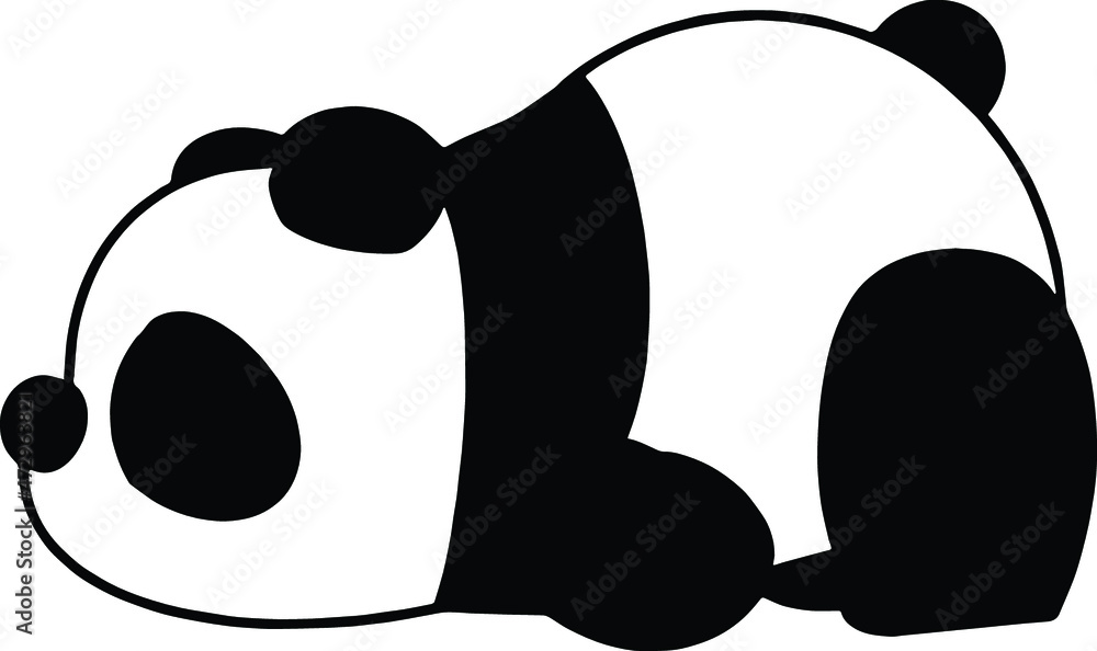Cute Panda SVG Panda Illustrations Stock-Vektorgrafik | Adobe Stock