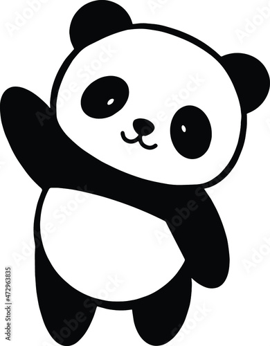 Cute Panda SVG Panda Illustrations photo