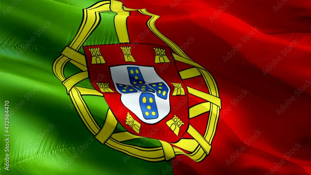 fond de boucle drapeau portugal 4k 11075456 Vidéo de stock sur Vecteezy