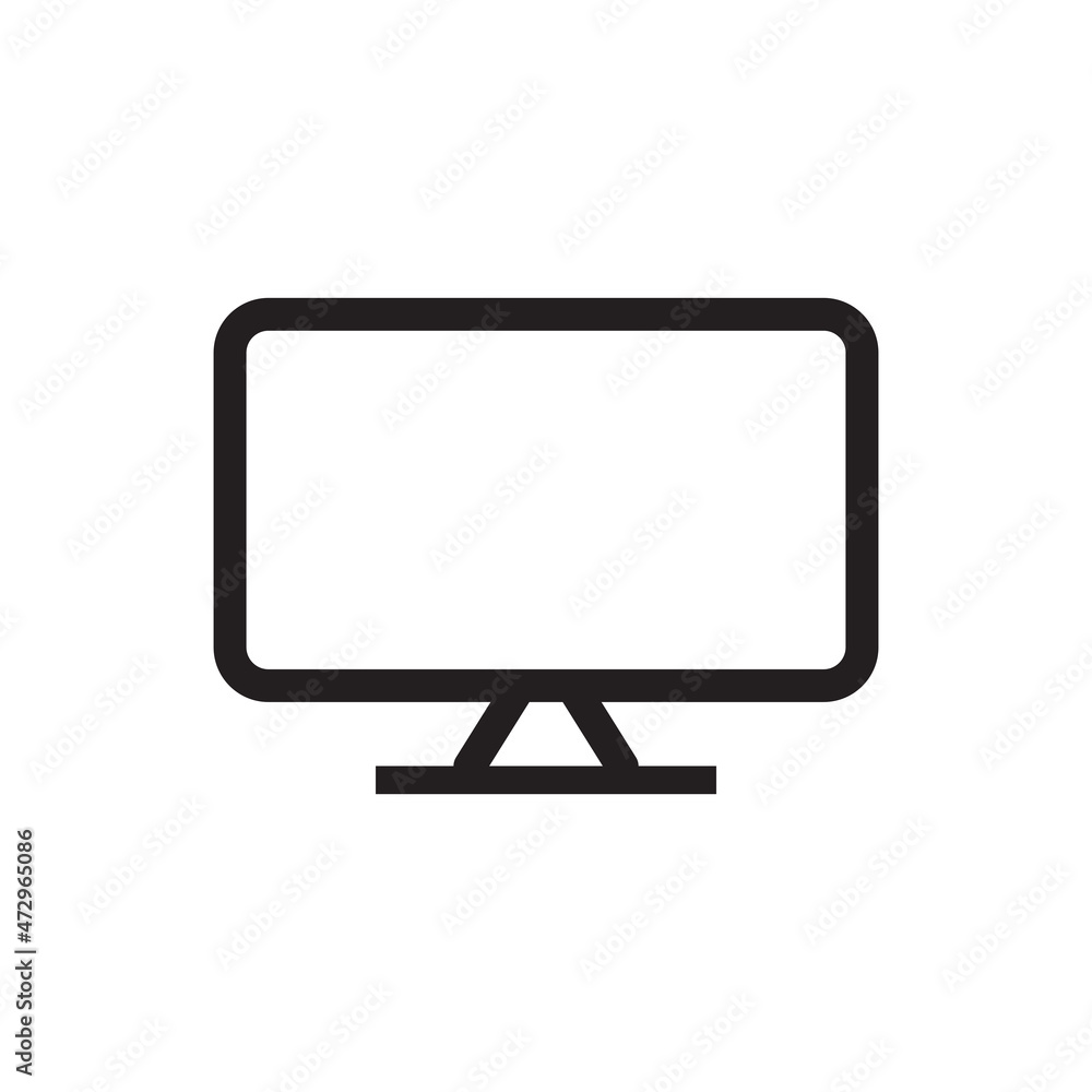 screen flat led monitor icon vector design templates screen flat led monitor icon vector design templates