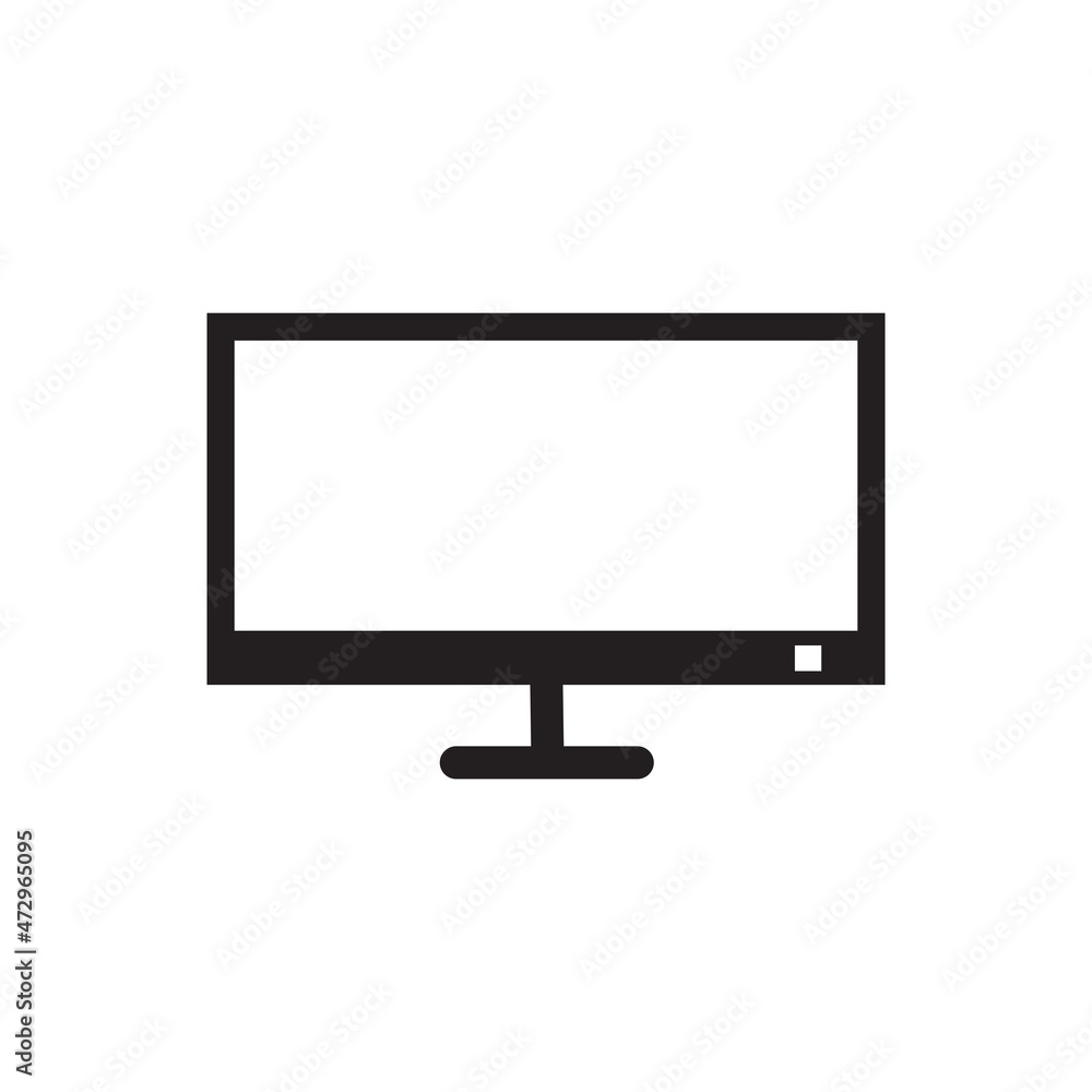 screen flat led monitor icon vector design templates screen flat led monitor icon vector design templates