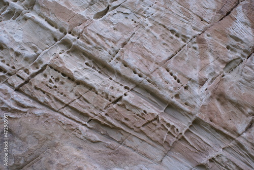 very unusual and cool sandstone texture in vernal utah photo