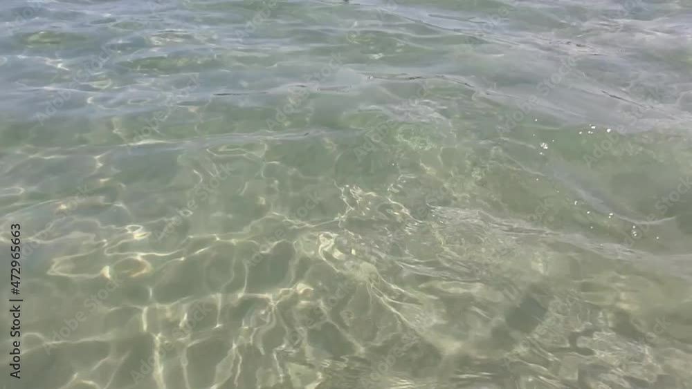 Stunning view of the sea water with a sandy bottom with shimmering sinuous lines creating a fun and artistic background Stunning view of the sea water with a sandy bottom with shimmering sinuous lines creating a fun and artistic background