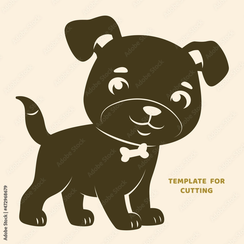 Template for laser cutting, wood carving, paper cut. Silhouettes for cutting. Dog stencil. Template for laser cutting, wood carving, paper cut. Silhouettes for cutting. Dog stencil.