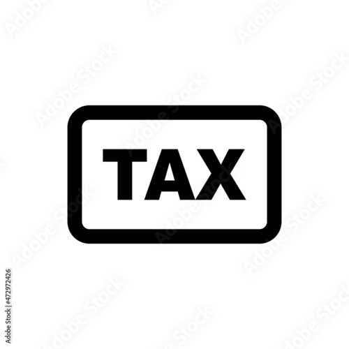 Financial tax day icon