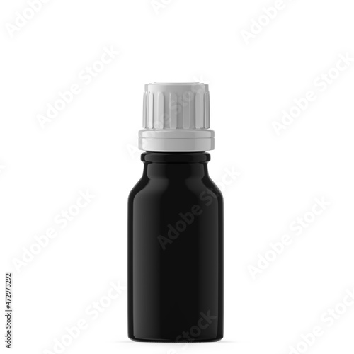 15 ml Black UV Glass Essential Oil. Isolated