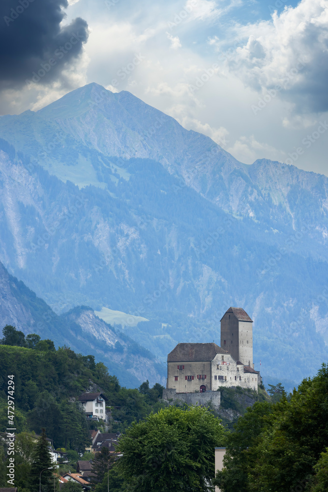 Sargans Castle,  Canton of St. Gallen, Switzerland