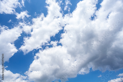 blue sky with white clouds