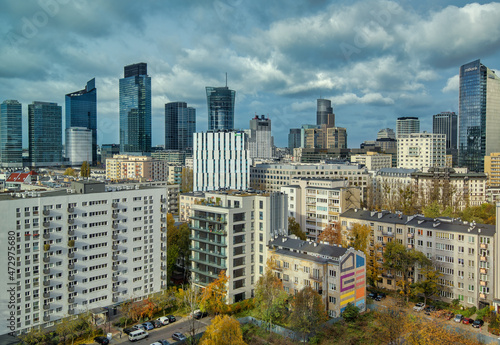 city skyline in Warsaw, Poland © Vasil