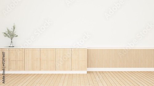 Empty kitchen or pantry room design image for property delvelopment. 3D Illustration photo