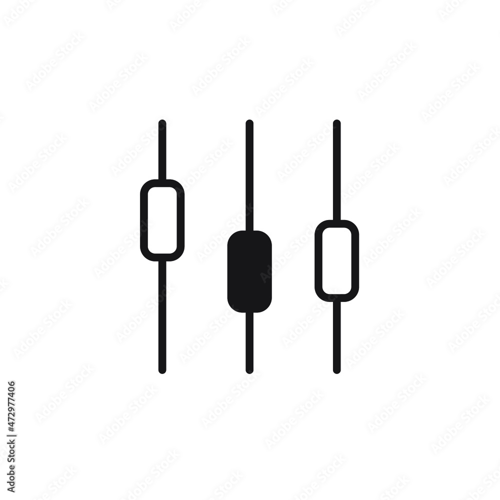 Obraz premium Filter control icons symbol vector elements for infographic web