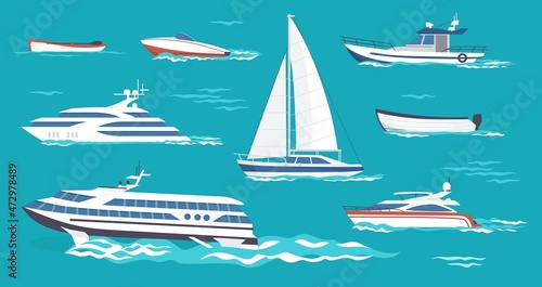 Canvas Print Sea ships