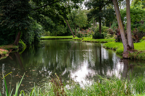 Castel estate with greenery  sky and open spaces in The Netherlands  Kastel De Haar