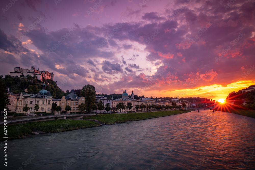 Salzburg Sonnenuntergang