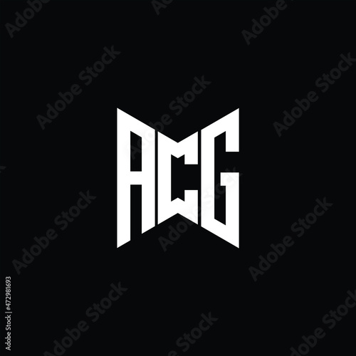 ACG letter logo creative design. ACG unique design
 photo