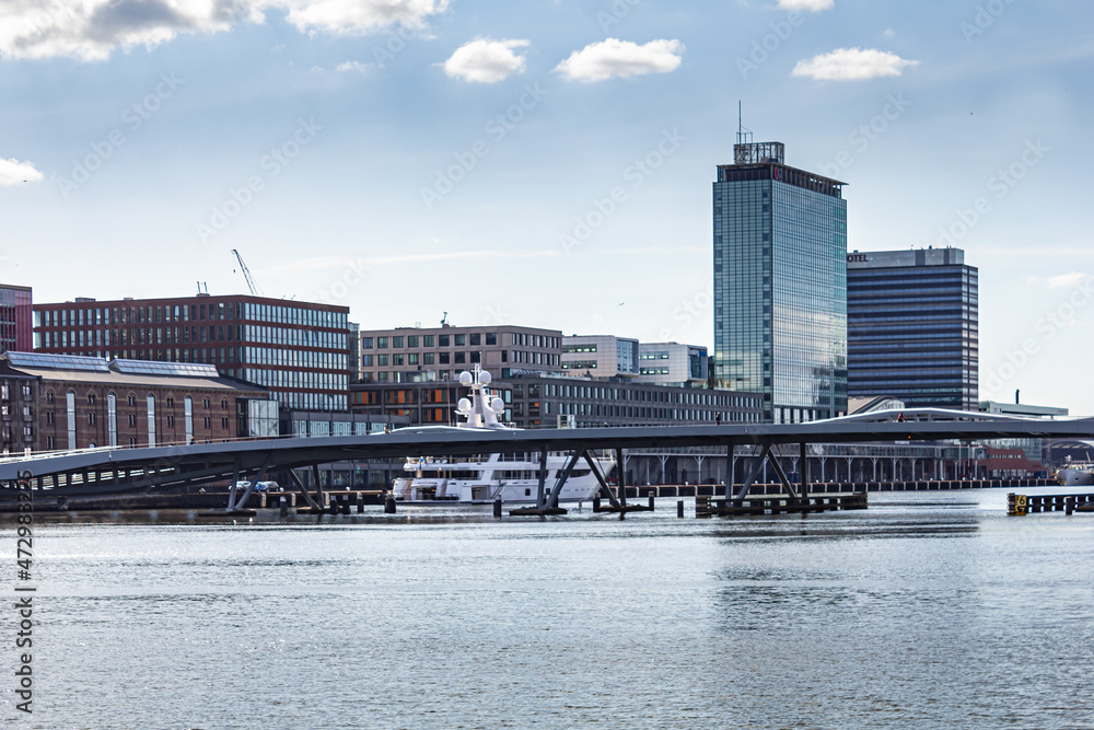 Buildings from waterfront during day in Amsterdam, Netherlands