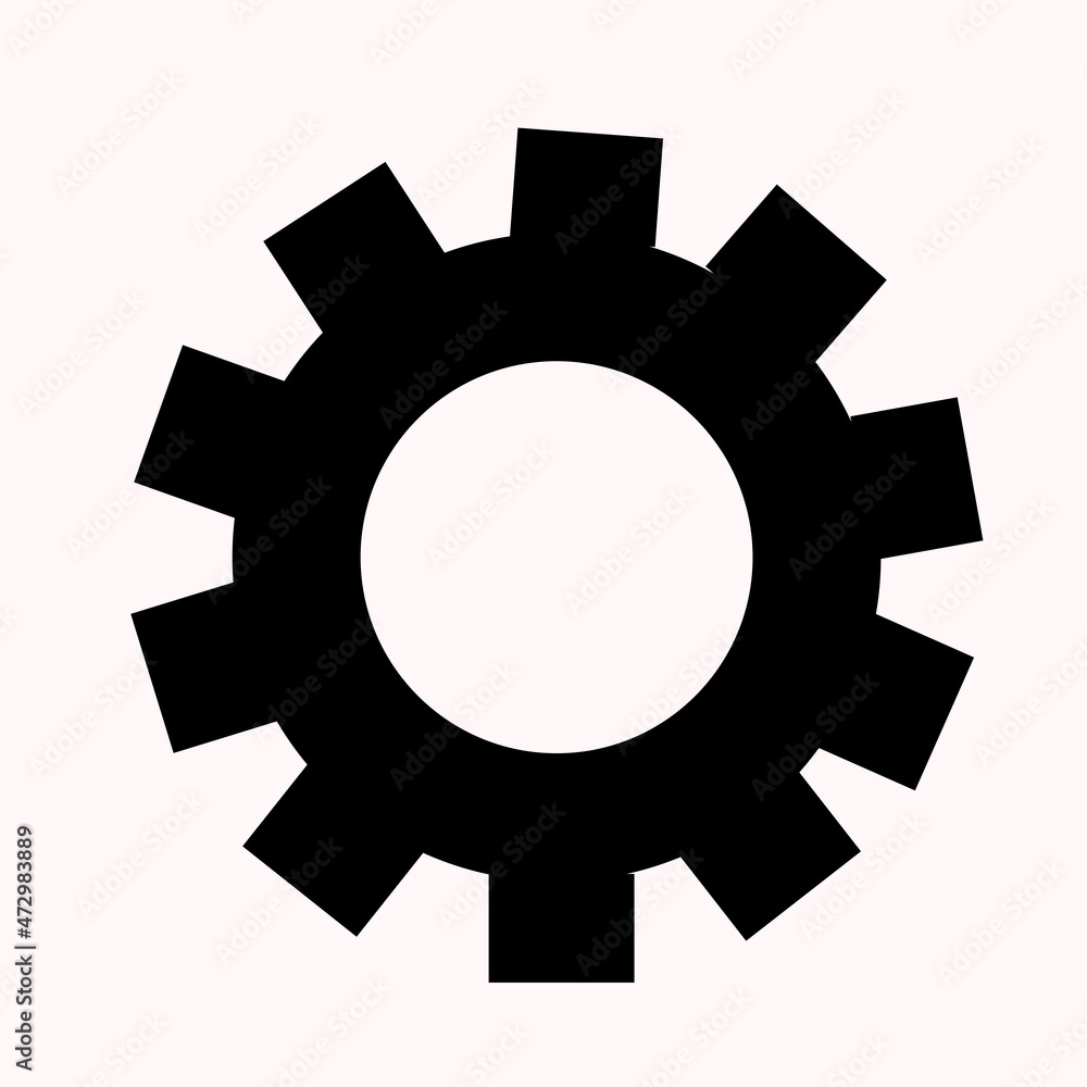 Gear wheel on the checked paper background. Gear wheel on the checked paper background.
