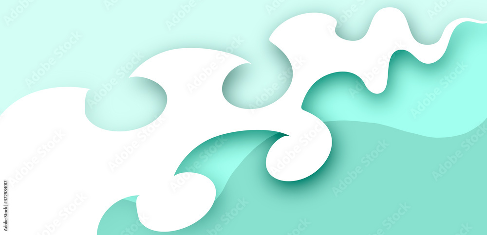 background blue White abstract with soft waves background blue White abstract with soft waves
