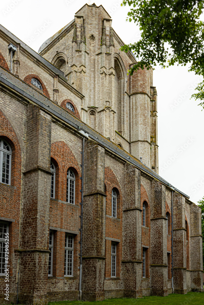 Old town with medieval buildings in Zeeland, Netherlands Old town with medieval buildings in Zeeland, Netherlands