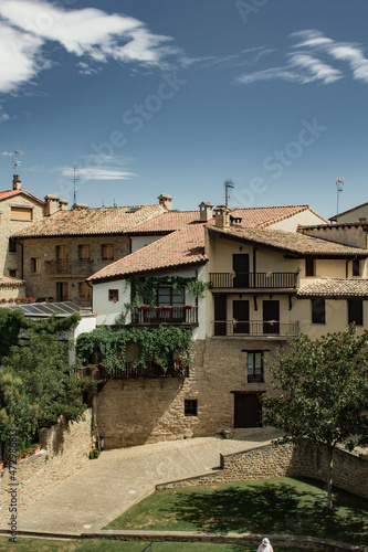 Streets of medieval old town Puente la Reina, Navarra, Spain