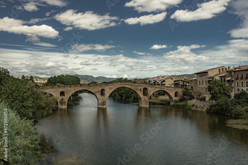 Streets of medieval old town Puente la Reina, Navarra, Spain © Erol