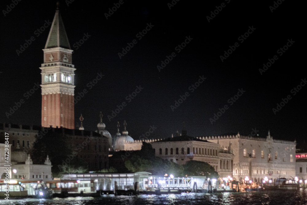 Naklejka premium Beautiful view of old colorful buildings in Venice, Italy in summer