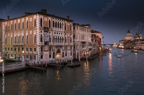 Beautiful view of old colorful buildings in Venice, Italy in summer © Erol