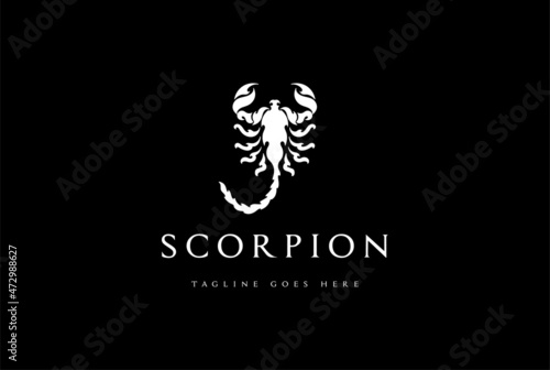 Tribal Scorpio Zodiac for Tattoo Logo Design Vector