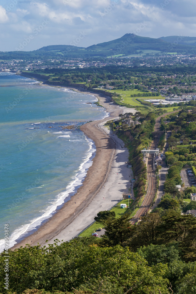 A view from Killiney Hill over Dublin Bay, Ireland