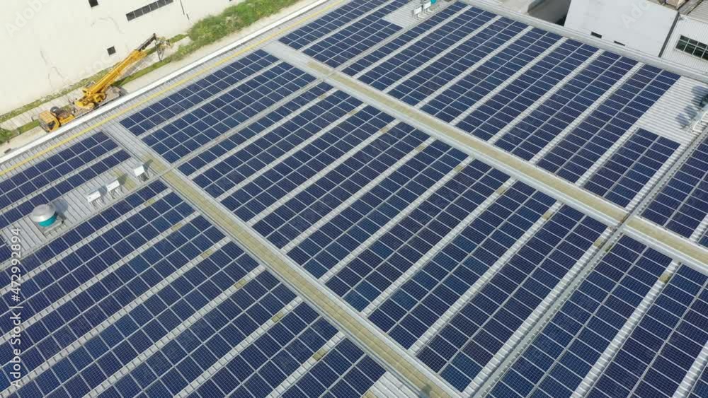 solar panels on factory rooftop solar panels on factory rooftop