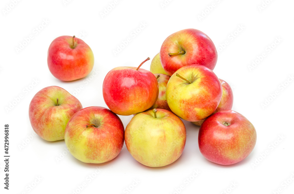 Juicy apples on white background Juicy apples on white background