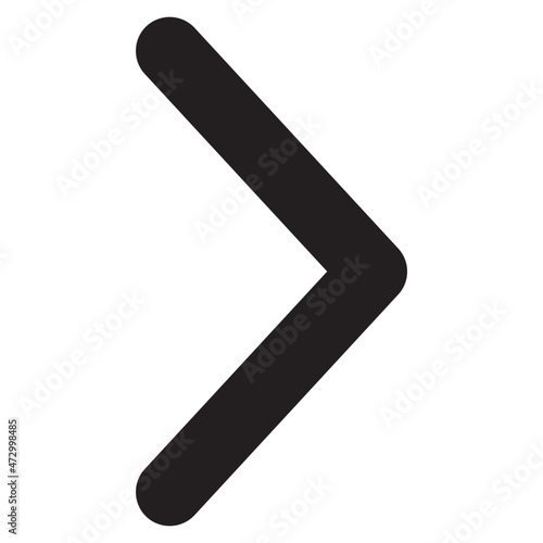 right arrow line style icon