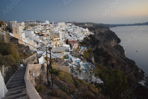 Fira en la noche (Santorini)