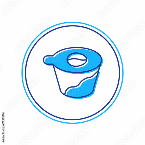 Filled outline Pour over coffee maker icon isolated on white background. Alternative methods of brewing coffee. Coffee culture. Vector