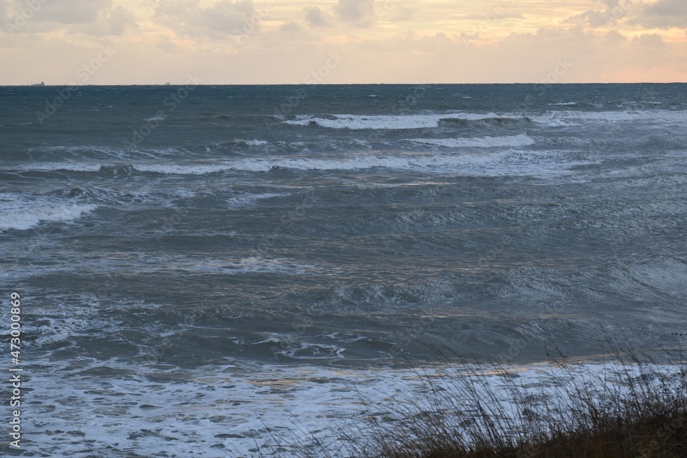 waves on the beach