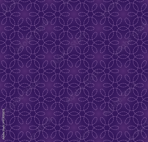 Royal Velvet Violet Seamless Background. Purple tileable vector pattern.