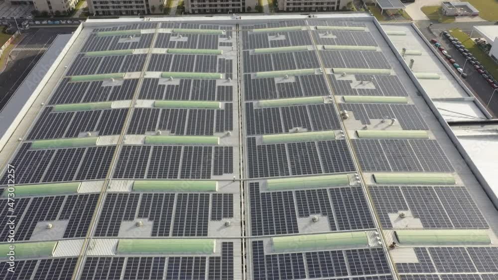 solar panels on factory rooftop solar panels on factory rooftop