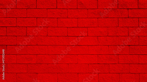 Red brick tile wall background and texture.