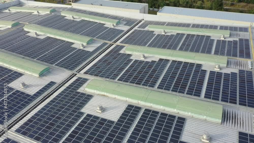 solar panels on factory rooftop solar panels on factory rooftop