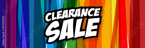 Clearance sale banner