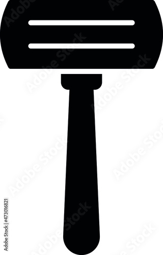 camping and outdoor icons razor and shave