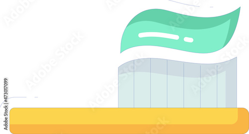healthy icons tooth brush  and paste