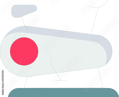 health and fittness icons stationary bike and gym