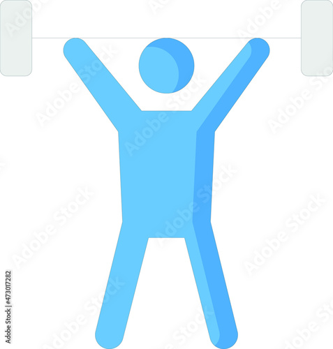 health and fittness icons weightlifting and dumbbell