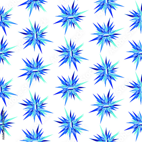Christmas pattern from snowflakes, vector illustration, elements of New Year's decor, background for holiday packaging, flyers, New Year gifts