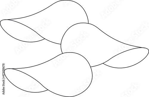 foods icons chips and crisps