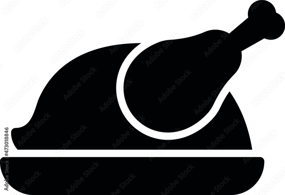 Fototapeta premium foods icons chicken and chicken