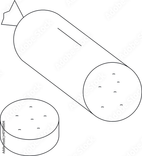 foods icons sausage  and frankfurter