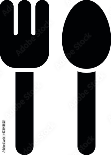 foods icons spoon and fork