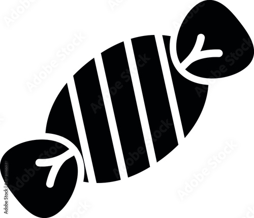 foods icons candy toffee and sweet